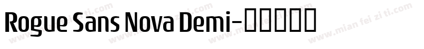 Rogue Sans Nova Demi字体转换